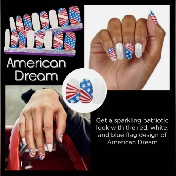 New Color Street American Dream Nail Polish Strips - Picture 1 of 4